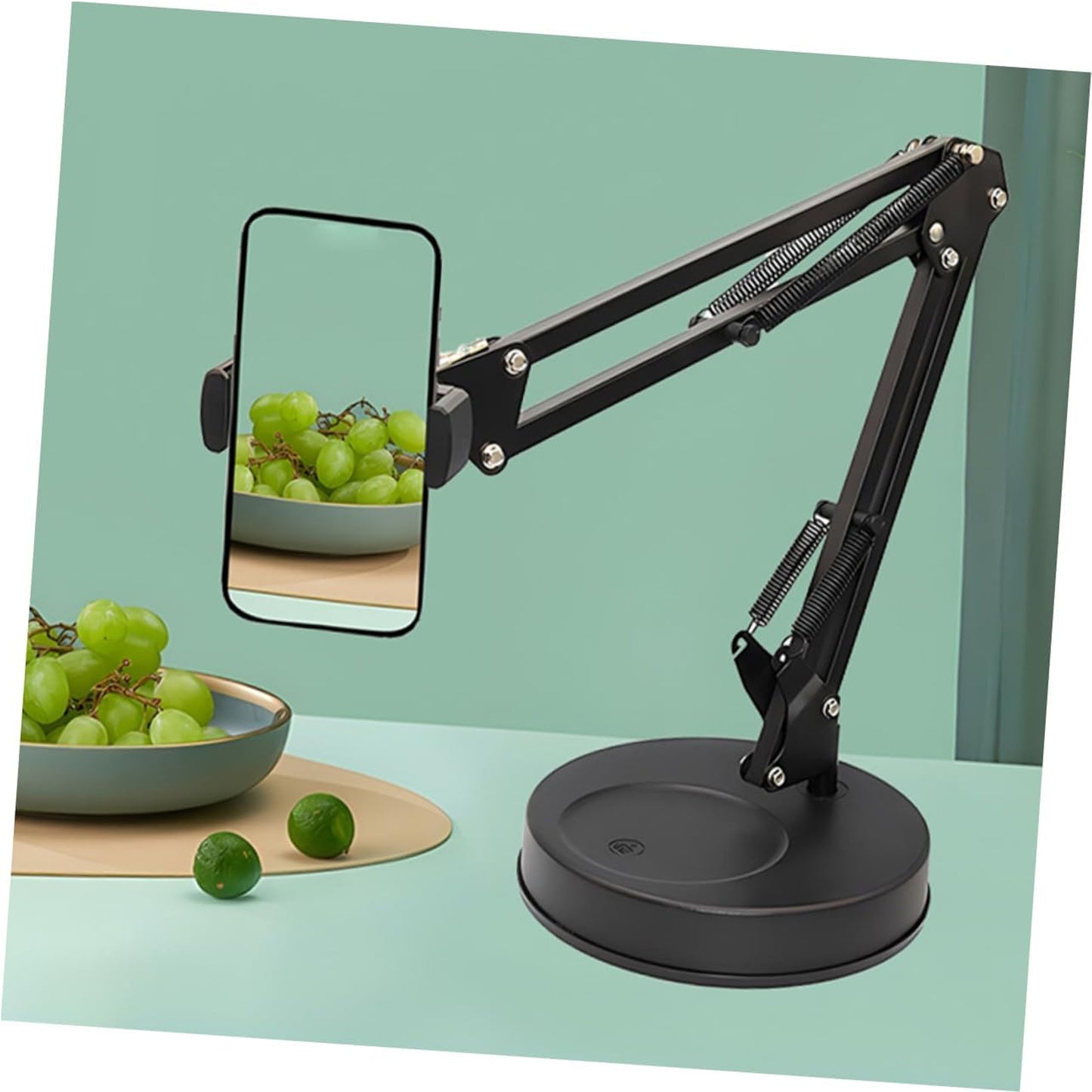 Adjustable Desktop Mobile Stand - Flexible Arm for Hands-Free Viewing Good For Online Classes Streaming
