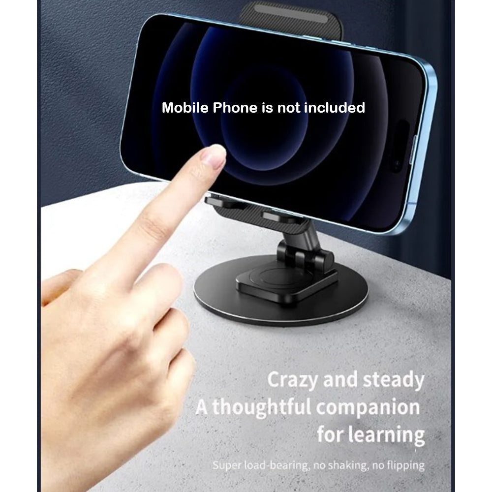 ALOGY Mobile Tablet Holder DP Stand 360 Rotatable base Desktop Telescopic Folding Stable Anti Fall Creative