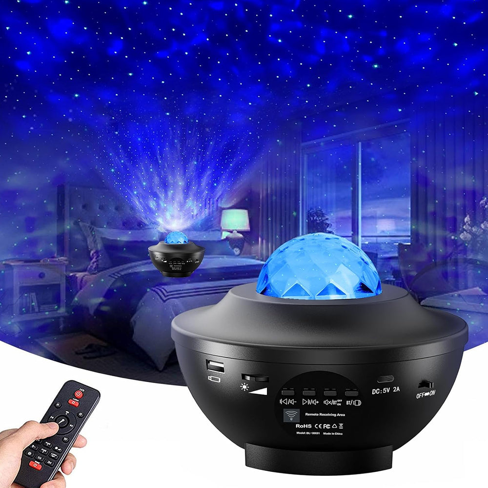 Alogy Starry Galaxy Night Light Galaxy Star Projector Sky Lamp Night Lamp USB LED Galaxy Moon Lamp Dream Projector Star Light Projector with Bluetooth Speaker Room Decoration