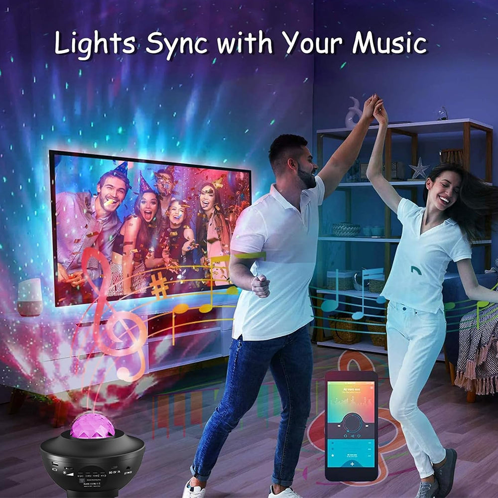 Alogy Starry Galaxy Night Light Galaxy Star Projector Sky Lamp Night Lamp USB LED Galaxy Moon Lamp Dream Projector Star Light Projector with Bluetooth Speaker Room Decoration