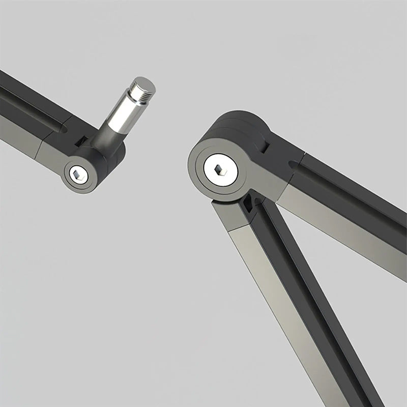 ALOGY Extendable Recording Microphone Scissor Arm Stand with Microphone Clip Table Mounting Clamp Microphone Suspension Stand Twist Boom Arm Bracket With Lifting Rod for Podcast Live Streaming Gaming.