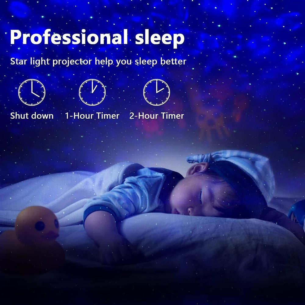 Alogy Starry Galaxy Night Light Galaxy Star Projector Sky Lamp Night Lamp USB LED Galaxy Moon Lamp Dream Projector Star Light Projector with Bluetooth Speaker Room Decoration