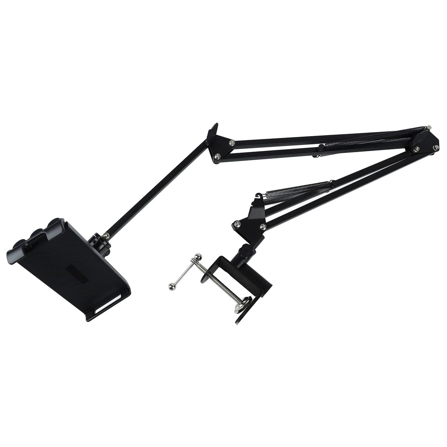 Extendable Scissor Arm Tablet / iPad Stand – Adjustable Table Mount for Recording & Streaming