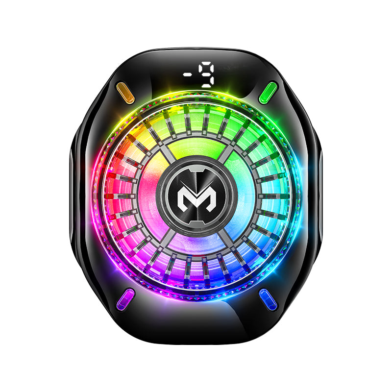 Memo CX10 RGB Pro Model With Digital Display Magnetic and Cllip Mobile Cooling Fan for Gaming Mobile Cooler Phone Radiator