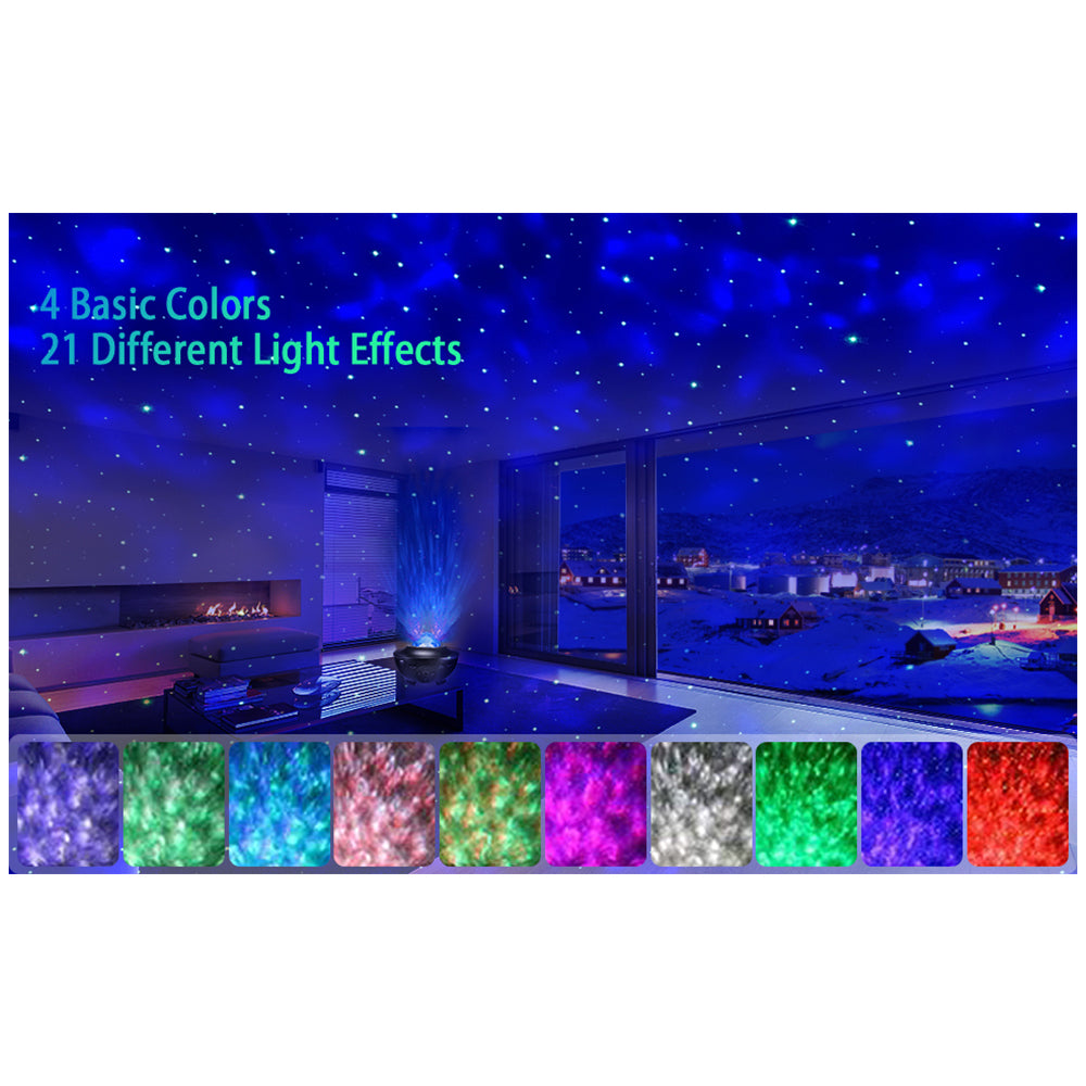 Alogy Starry Galaxy Night Light Galaxy Star Projector Sky Lamp Night Lamp USB LED Galaxy Moon Lamp Dream Projector Star Light Projector with Bluetooth Speaker Room Decoration