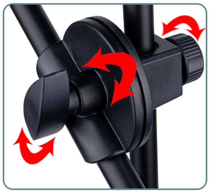 Alogy Microphone Stand Floor Base Adjustable Studio Floor Metal Stand For BM800 & Other Mics