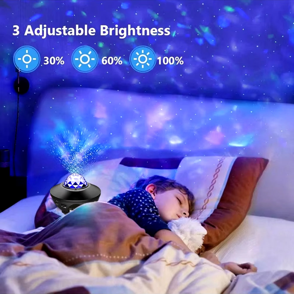 Alogy Starry Galaxy Night Light Galaxy Star Projector Sky Lamp Night Lamp USB LED Galaxy Moon Lamp Dream Projector Star Light Projector with Bluetooth Speaker Room Decoration
