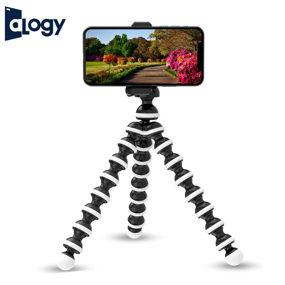 Gorilla Pod Flexible Tripod Stand with Mobile & GoPro Holder – For Phones, DSLR & Action Cameras