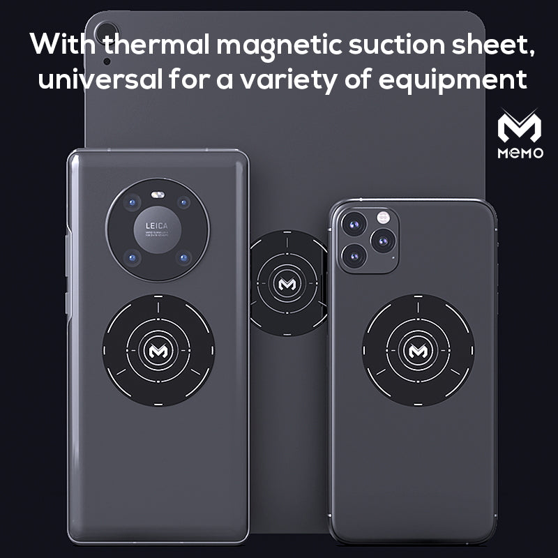 MEMO CX01 Magnetic Phone cooler Phone Radiator Phone Cooling Fan Case Cold Wind Handle Fan for PUBG Phone Cooler Phone Cooling Fan Case