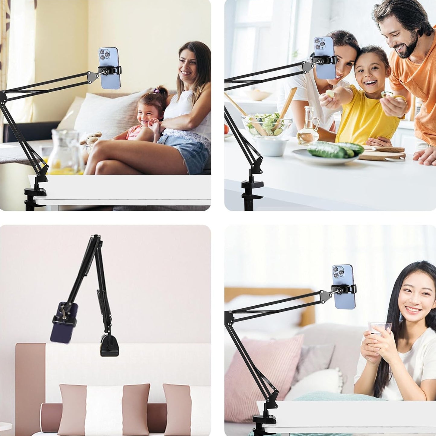 Scissor Arm Stand With 6cm Table Clamp - Mobile
