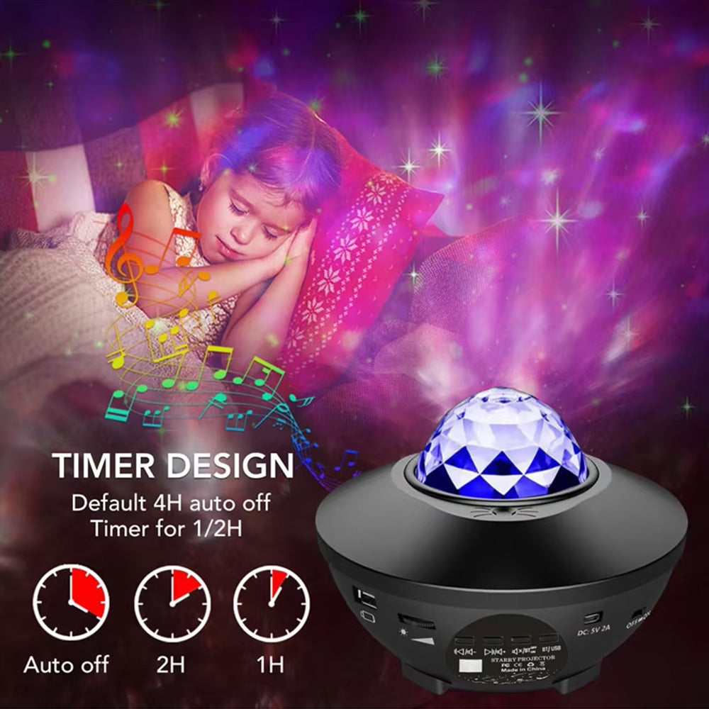 Alogy Starry Galaxy Night Light Galaxy Star Projector Sky Lamp Night Lamp USB LED Galaxy Moon Lamp Dream Projector Star Light Projector with Bluetooth Speaker Room Decoration