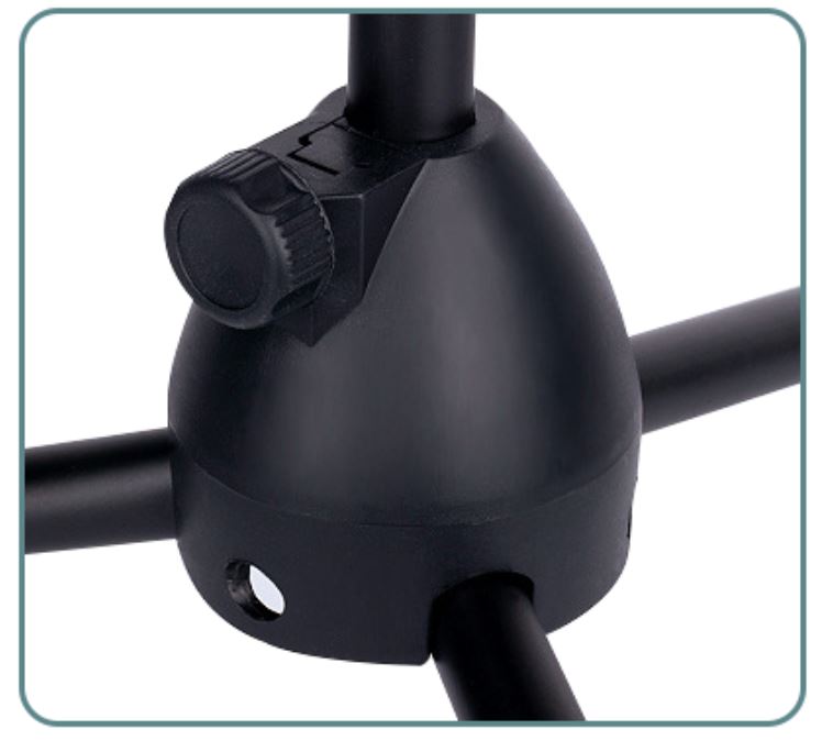 Alogy Microphone Stand Floor Stand for Microphones Live Stage Performance Universal Microphone Stand Microphone Tripod For Studio Stand Microphone Stand For Naat Majlis Masjid Studio Floor Base Adjustable Studio Floor Metal Stand For BM800 & Other Mics.