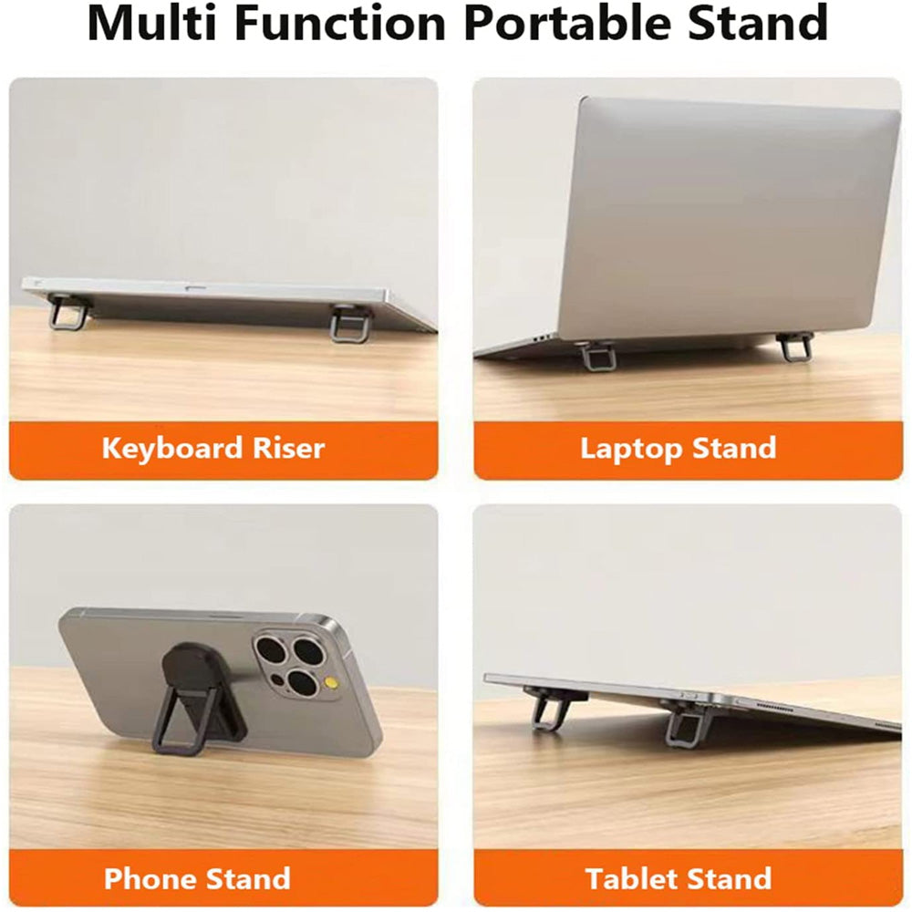 ALOGY Metal Foldable Laptop Stand Base Non-slip Desktop Portable Notebook Holder Cooling Bracket For All Brands Accessories
