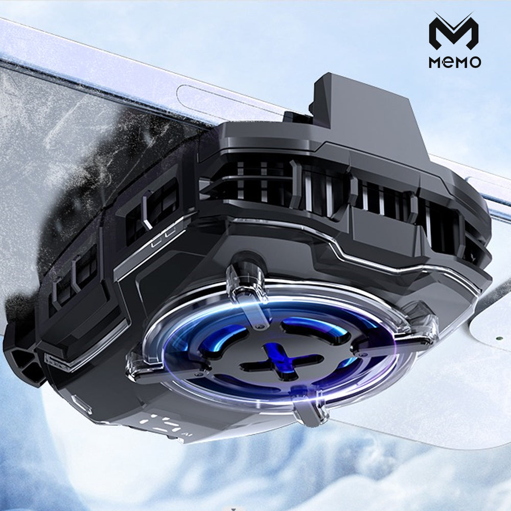 MEMO DL16 Mobile Phone Radiator Phone Cooling Fan Case Cold Wind Handle Fan for PUBG Mobile Gaming Phone Cooler Phone Cooling Fan Case
