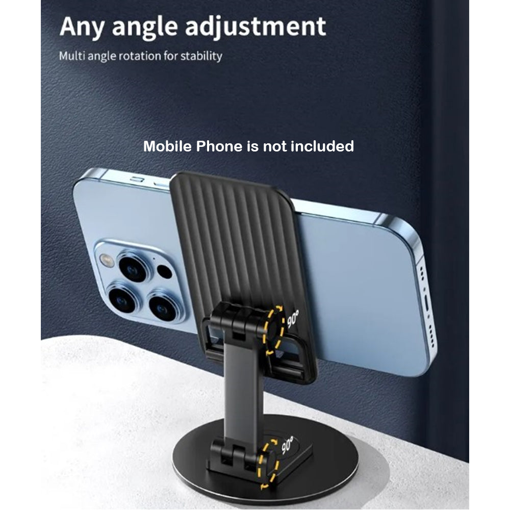 ALOGY Mobile Tablet Holder DP Stand 360 Rotatable base Desktop Telescopic Folding Stable Anti Fall Creative