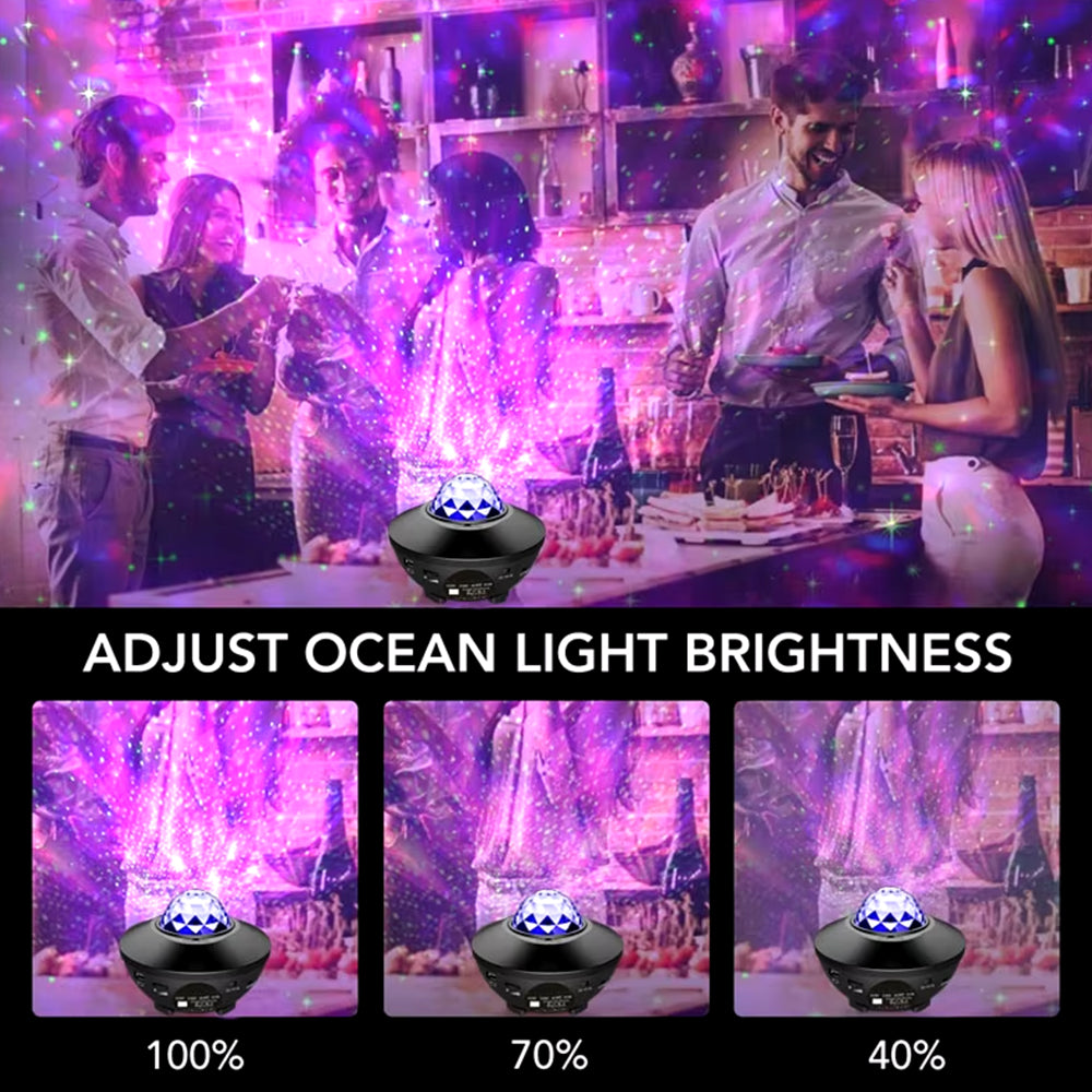 Alogy Starry Galaxy Night Light Galaxy Star Projector Sky Lamp Night Lamp USB LED Galaxy Moon Lamp Dream Projector Star Light Projector with Bluetooth Speaker Room Decoration