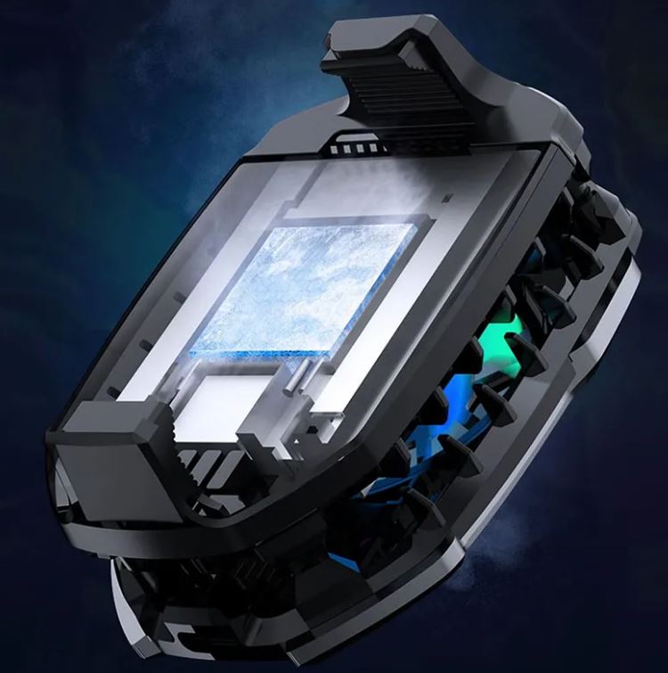 MEMO DLA8 Mobile Phone Radiator Phone Cooling Fan Case Cold Wind Handle Fan for PUBG Mobile Gaming Phone Cooler Phone Cooling Fan Case