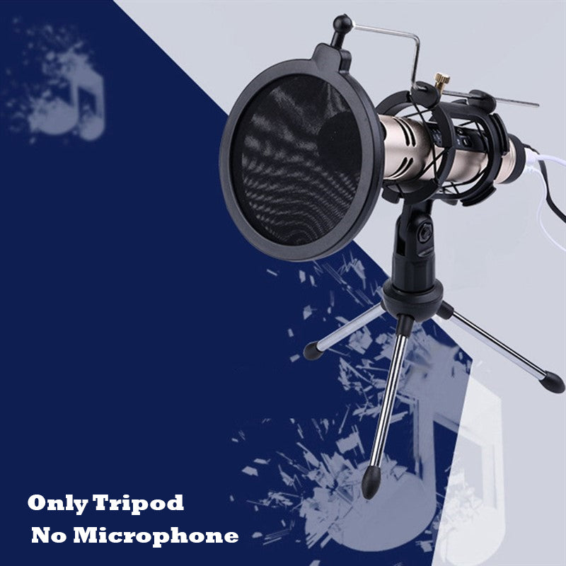 Microphone Shock Mount - Vibration Mic Holder Stand with Pop Filter