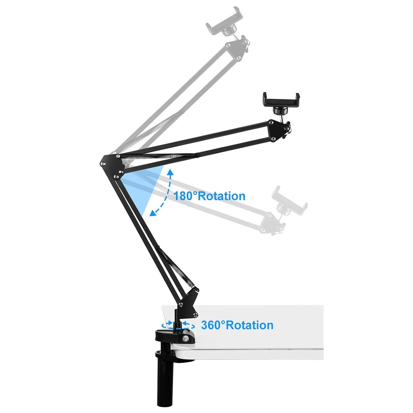 Scissor Arm Stand With 6cm Table Clamp - Mobile