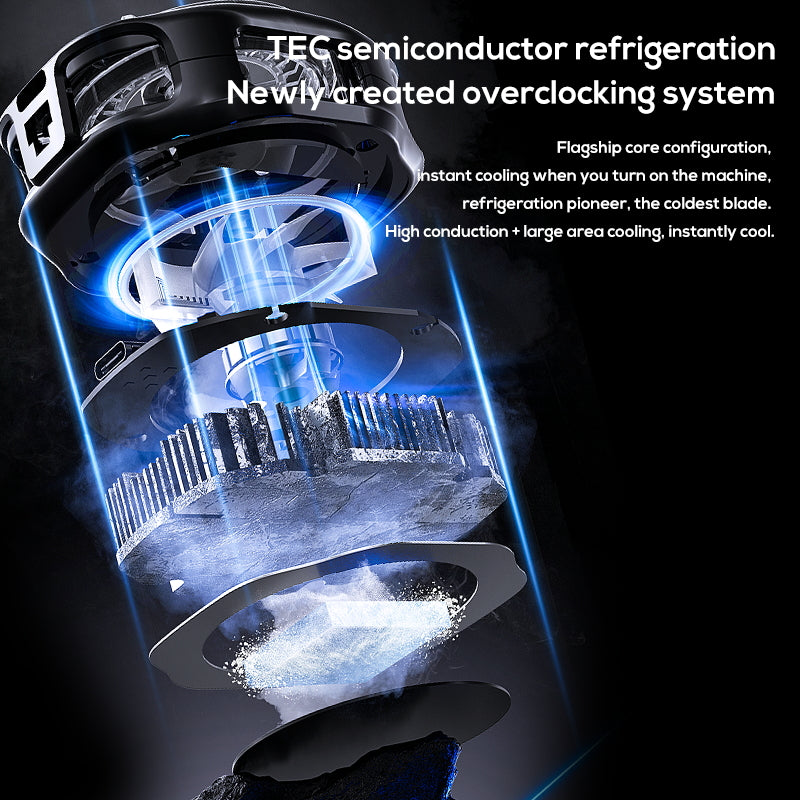 Memo CX10 RGB Pro Model With Digital Display Magnetic and Cllip Mobile Cooling Fan for Gaming Mobile Cooler Phone Radiator