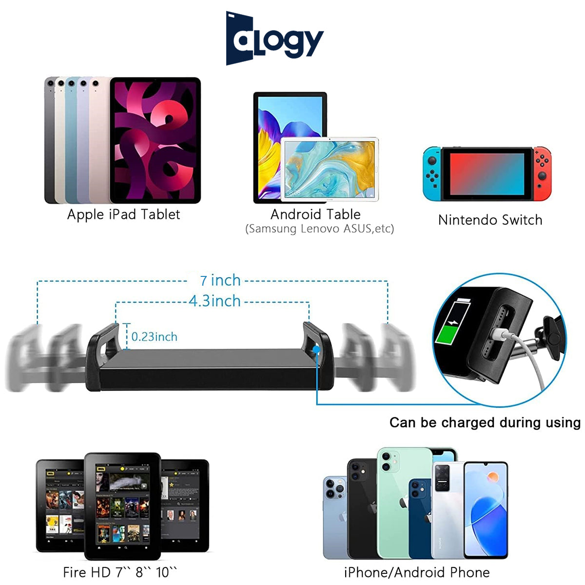 Alogy Hold Up Tabletop, Adjustable Portable Foldable Floor Stand Tablet Mobile Stand Floor Desk Sofa Bed Stand Gooseneck 360 Rotating With ArmStand