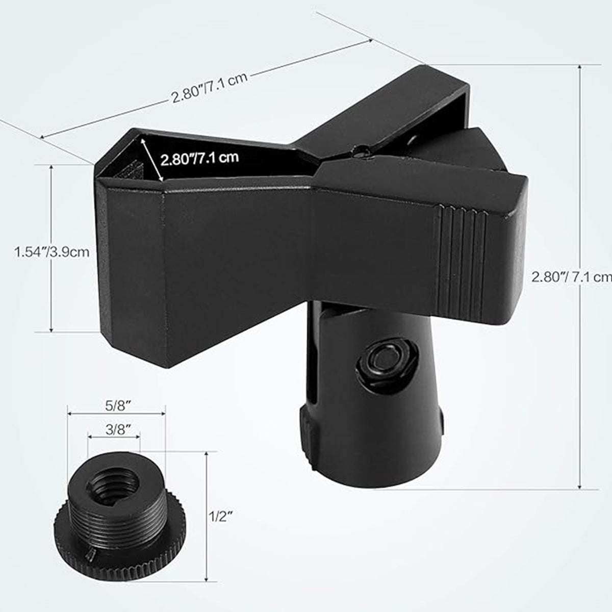 Butterfly Microphone Clips - 3/8"-16 to 5/8"-27