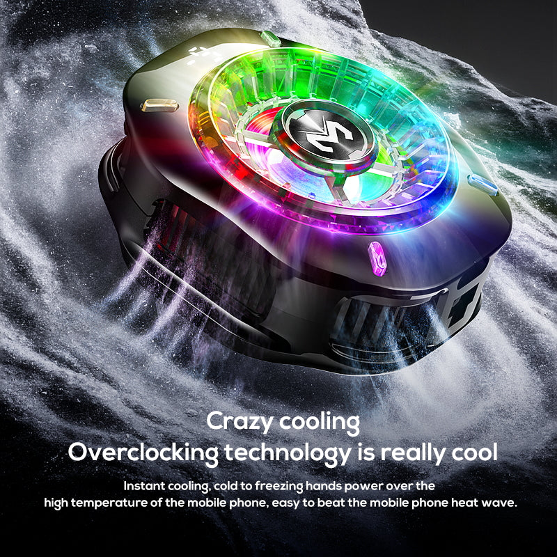 Memo CX10 RGB Pro Model With Digital Display Magnetic and Cllip Mobile Cooling Fan for Gaming Mobile Cooler Phone Radiator