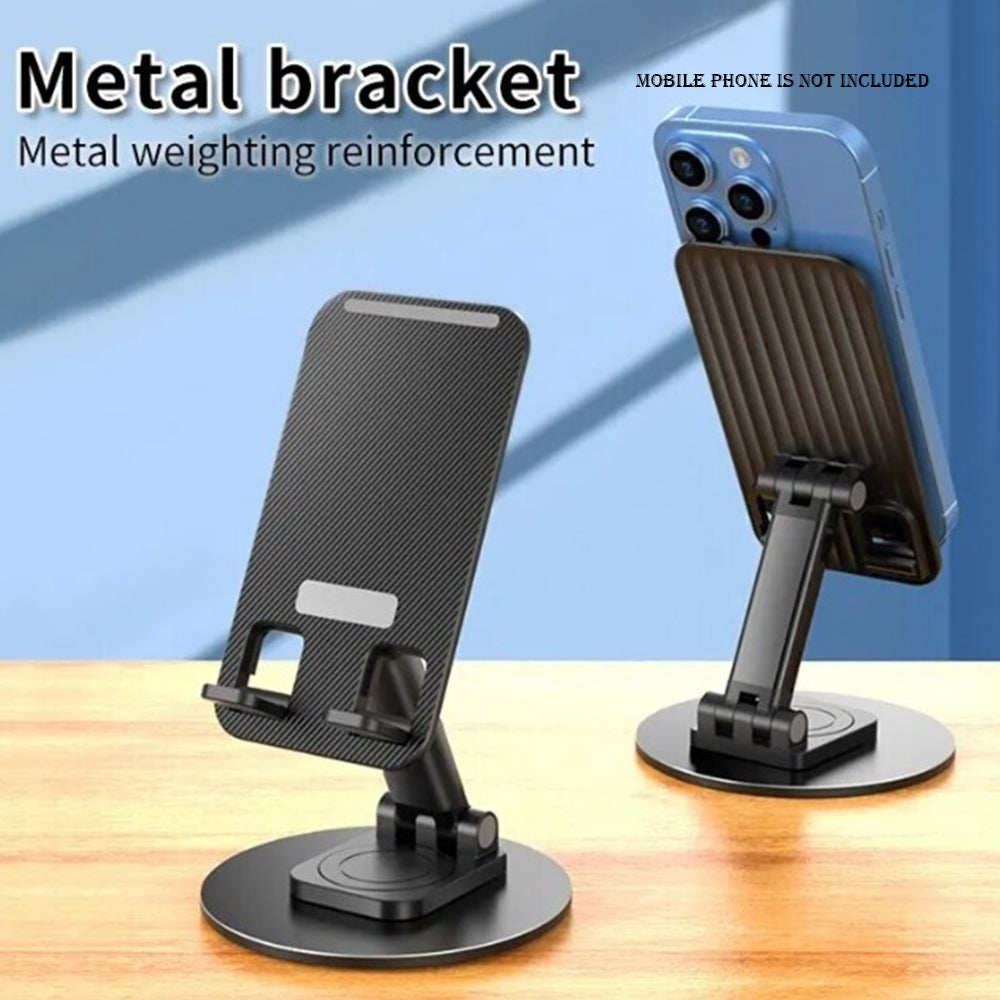 ALOGY Mobile Tablet Holder DP Stand 360 Rotatable base Desktop Telescopic Folding Stable Anti Fall Creative