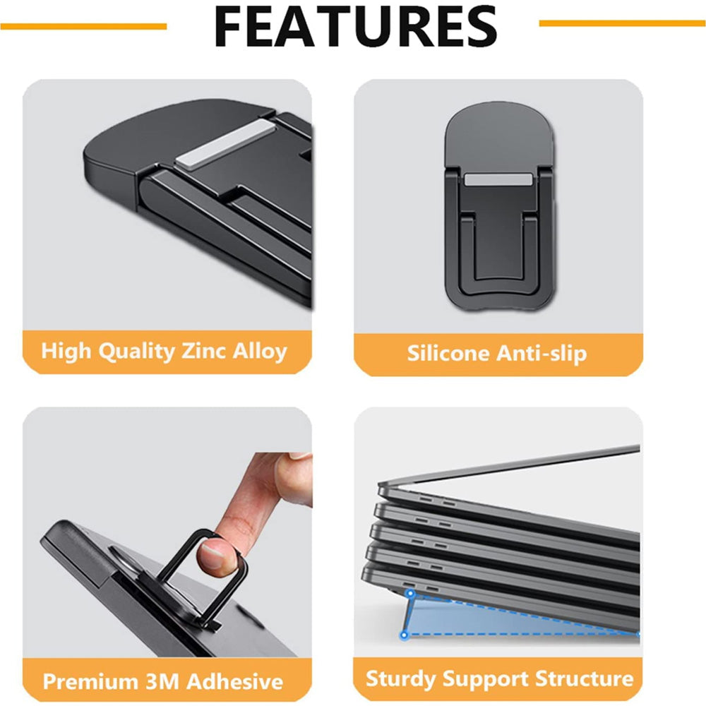 ALOGY Metal Foldable Laptop Stand Base Non-slip Desktop Portable Notebook Holder Cooling Bracket For All Brands Accessories