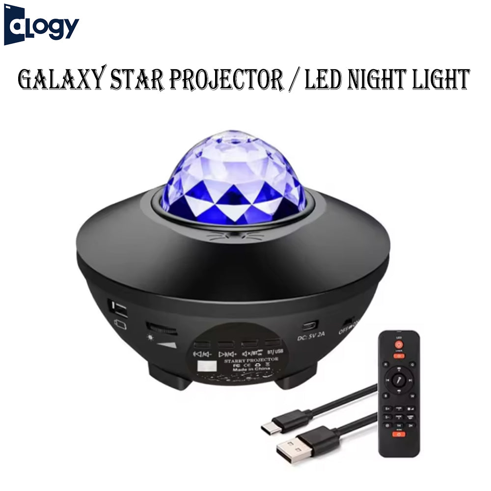 Alogy Starry Galaxy Night Light Galaxy Star Projector Sky Lamp Night Lamp USB LED Galaxy Moon Lamp Dream Projector Star Light Projector with Bluetooth Speaker Room Decoration