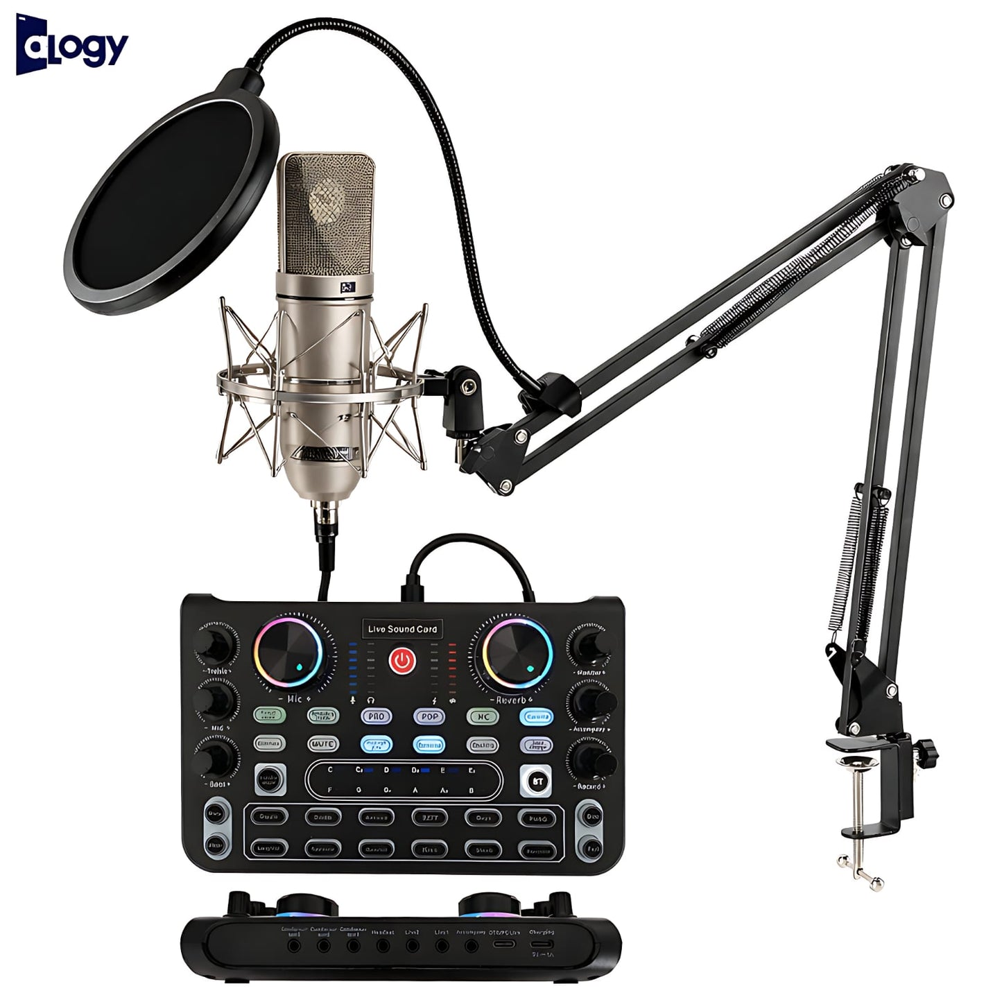U87 Condenser Microphone with X60 Sound Card Bundle – Professional Studio Recording Mic Set