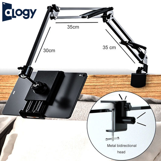 ALOGY Extendable Scissor Arm Stand with Mobile Holder Table Mounting Clamp