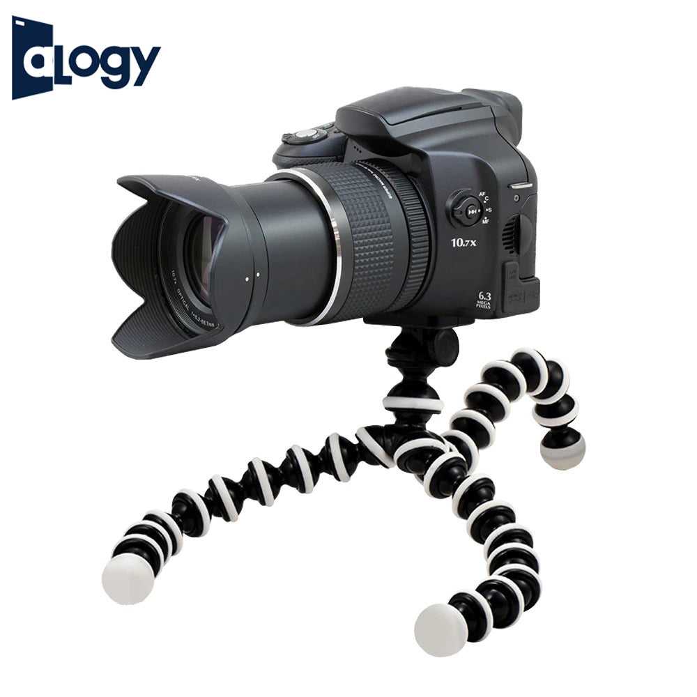 Gorilla Pod Flexible Tripod Stand with Mobile & GoPro Holder – For Phones, DSLR & Action Cameras