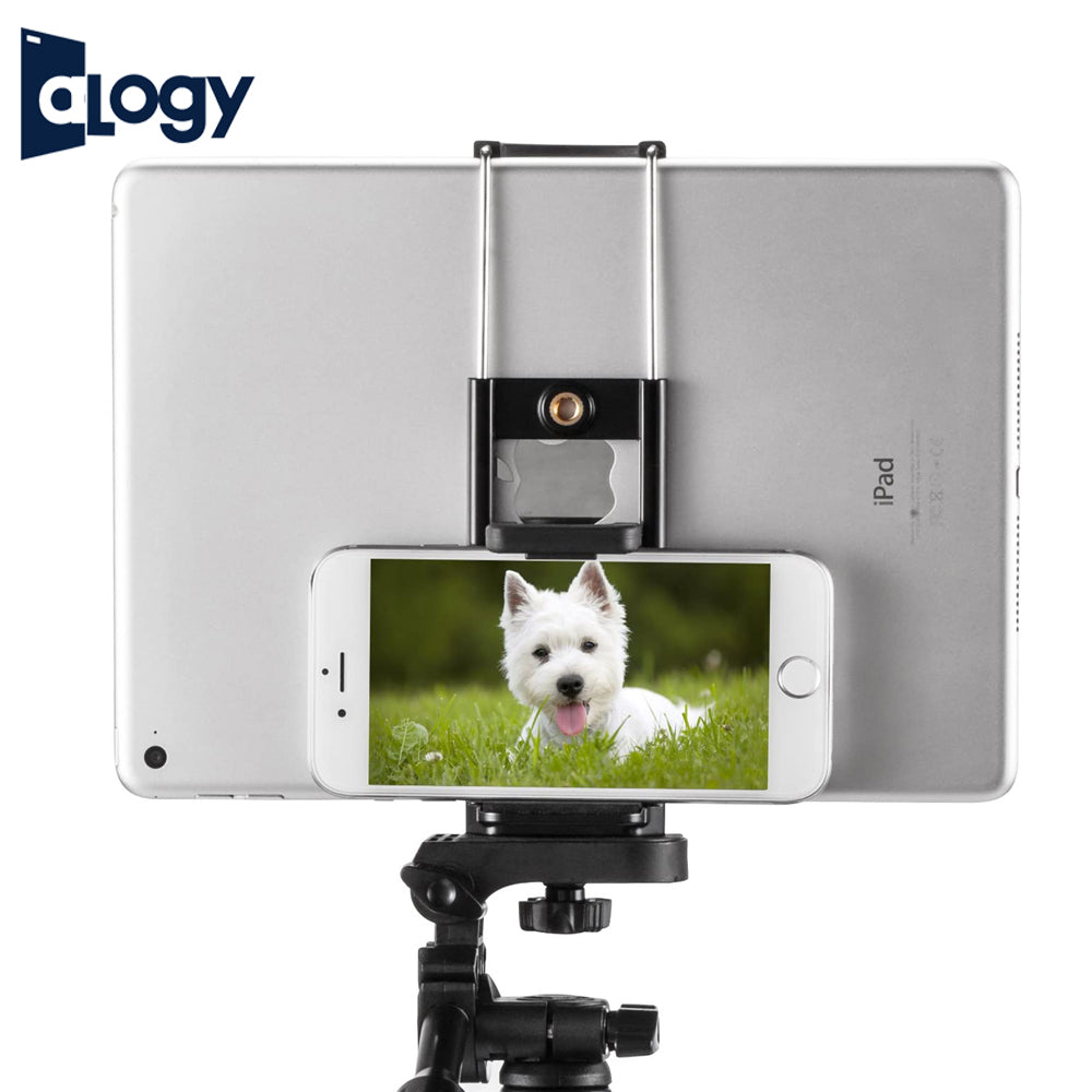 ALOGY 2 in 1 Multi Functions Clip For Phone Smartphone And iPad Tablet Mount For Tripods - Black