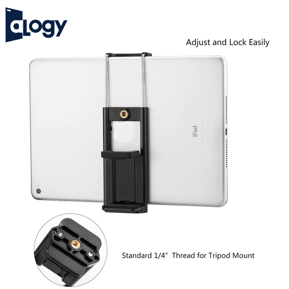 ALOGY 2 in 1 Multi Functions Clip For Phone Smartphone And iPad Tablet Mount For Tripods - Black