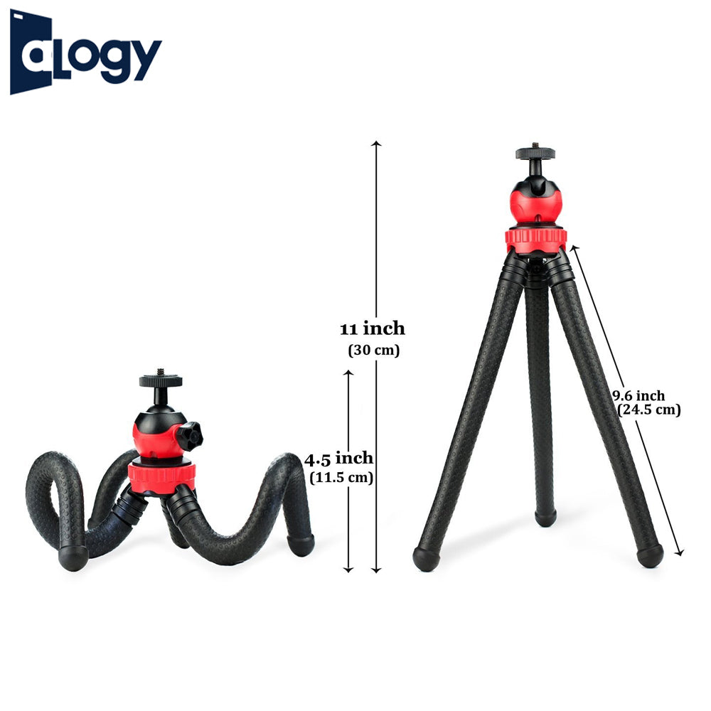 ALOGY Flexible Tripod UFO Stand For Portable Camera, Vlog Mobile Phone Tripod for iPhone, Smartphone Tripod Mount, For DSLR