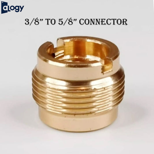 Alogy 3/8” Female To 5/8" Male Threaded Screw Adapter For Microphone Stand Mount and Hoolder Arm Mic Stand Connector For Microphone Stand Microphone