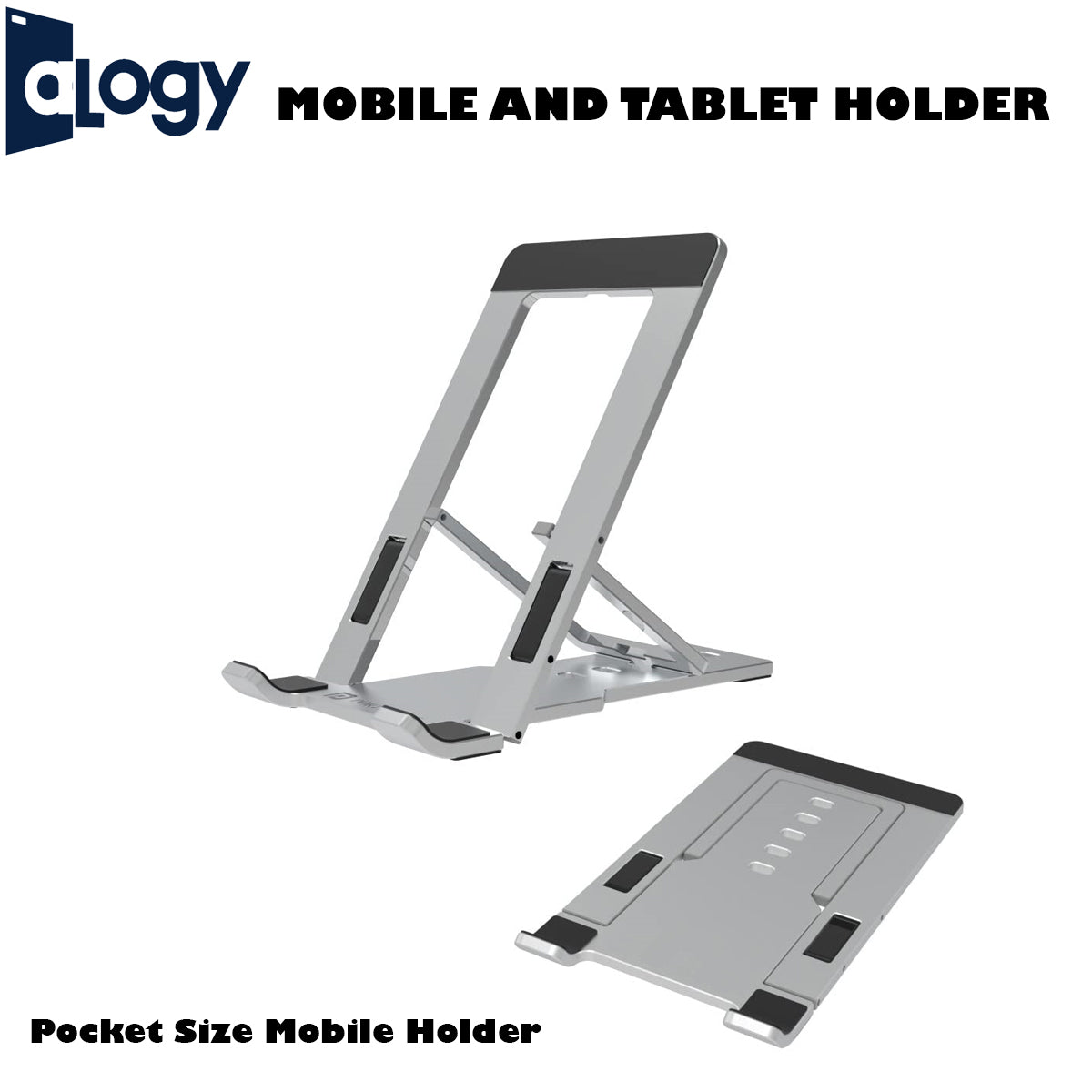 ALOGY Mobile and tablet holder Phone Desk Phone Holder Stand For Mobile Adjustable Desktop Holder Universal Table Cell Phone Stand