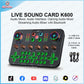 K700 USB Sound Card – Professional Audio Interface for Recording and Streaming