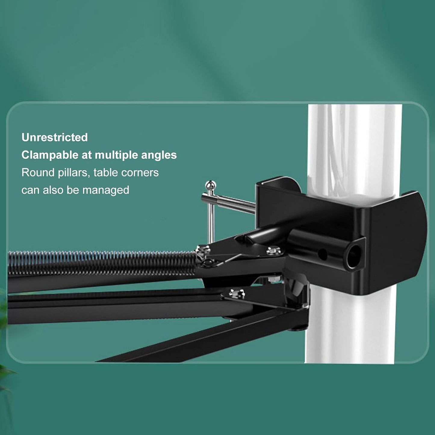 Extendable Scissor Arm Tablet / iPad Stand – Adjustable Table Mount for Recording & Streaming