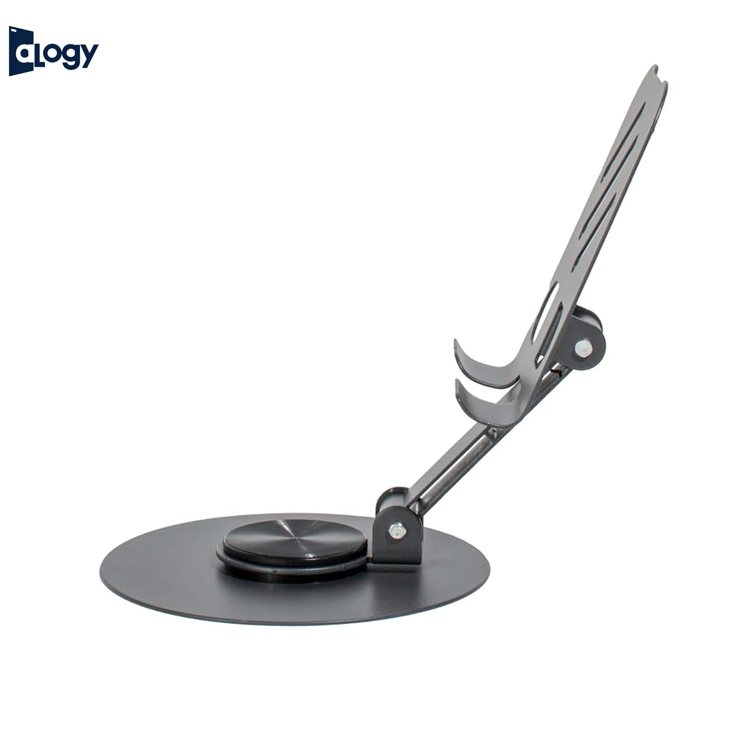 Desktop Metal Mobile Stand with 360° Rotating Base - Space Grey