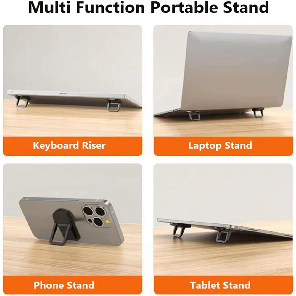 ALOGY Metal Foldable Laptop Stand Base Non-slip Desktop Portable Notebook Holder Cooling Bracket For All Brands Accessories