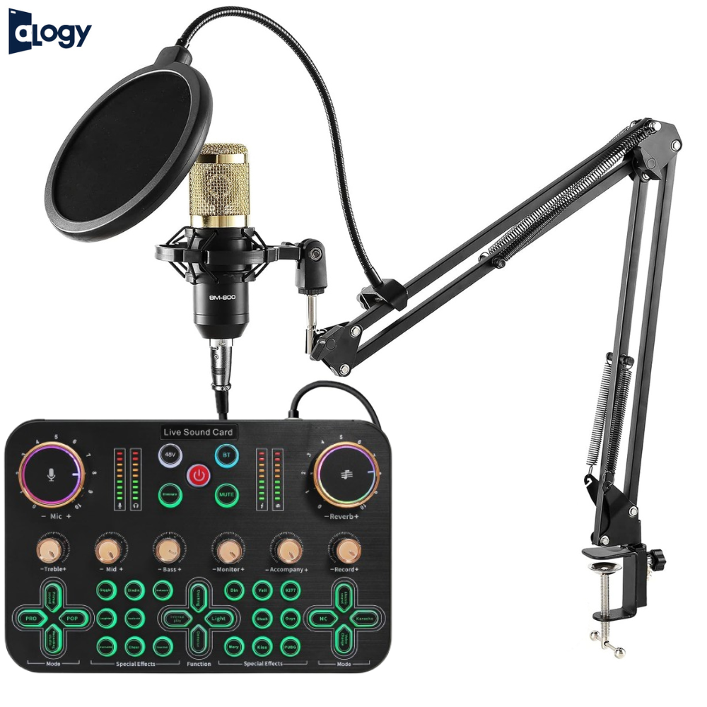 BM800 Microphone Complete Recording Kit with K700 USB Sound Card