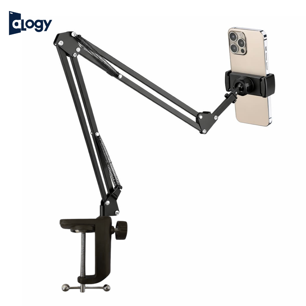 Adjustable Mobile Arm Stand Desk Mount Holder Flexible Long Arm Phone Stand for Recording, Live Streaming, Video Calls & Content Creation