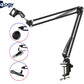 Scissor Arm Mic Stand 3/8 – Adjustable with Table Clamp