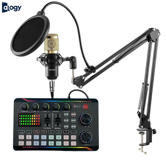 BM800 Condenser Microphone With F998 MAX Sound Card