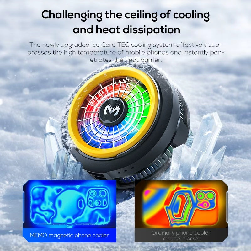 CX20 Mobile Phone Cooler | Fast Cooling Semiconductor Radiator | Silent Fan Cooling Pad for Gaming Smartphones