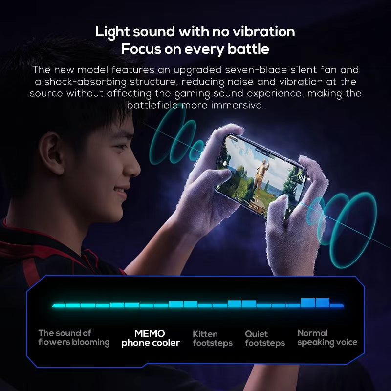 CX20 Mobile Phone Cooler | Fast Cooling Semiconductor Radiator | Silent Fan Cooling Pad for Gaming Smartphones