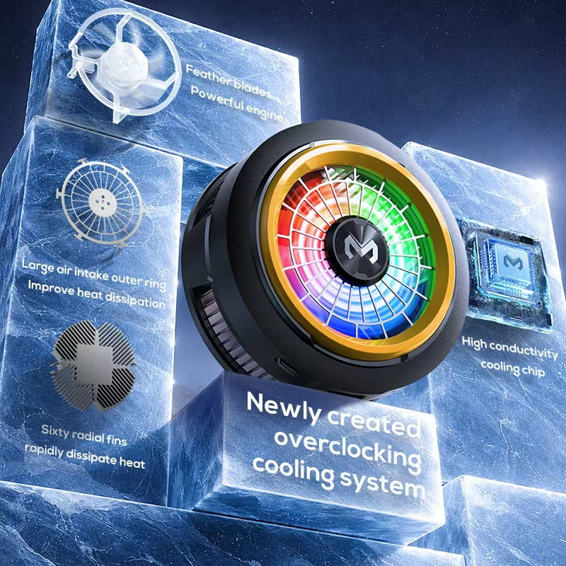 CX20 Mobile Phone Cooler | Fast Cooling Semiconductor Radiator | Silent Fan Cooling Pad for Gaming Smartphones