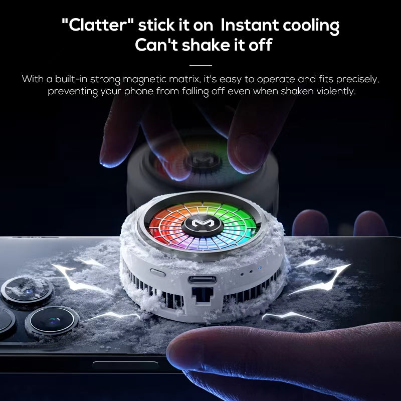 CX20 Mobile Phone Cooler | Fast Cooling Semiconductor Radiator | Silent Fan Cooling Pad for Gaming Smartphones